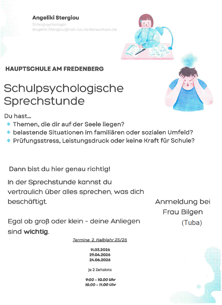 Schulpsychologische Sprechstunde